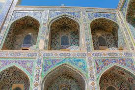 撒马尔罕乌兹别克斯坦丝绸之路的历史景点库存照片. 图片包括有道路, 中央, 复杂, 视域, 聚会所- 295891720