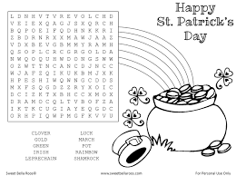 Patrick's day word puzzle printable for your own household or learning purposes. Free St Patrick S Day Word Search Printable Sweet Bella Roos
