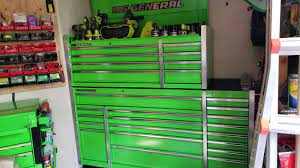 56 In Double Bank Top Chest Green Tool Chest Mechanic Tool Box Tool Storage