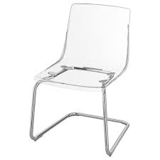 I'm extremely happy with these chairs! Tobias Transparent Chrome Plated Chair Ikea