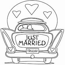 Dessin Voiture Maries Recherche Google Coloriage Mariage Livre De Couleur Mariage Dessin