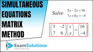 Solving Simultaneous Linear Equations In 2 Unknowns Examsolutions