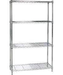 buy argos home heavy duty 4 tier metal shelving unit chrome bookcases and units shelves bookcase hanging bathroom sink vanity