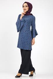 Kollari Volanli Cicekli Takim Tsd1124 Indigo Mor Cicekli Indigo Mor Pantolon