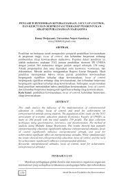 Contoh review jurnal kewirausahaan pdf. Pdf Pengaruh Pendidikan Kewirausahaan Locus Of Control Dan Kebutuhan Berprestasi Terhadap Pembentukan Sikap Kewirausahaan Mahasiswa