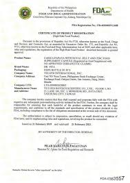 Also, fda registration does not denote fda approval of your facility or establishment. Fda And Halal Certificate Dr Vita Carica Papaya Facebook