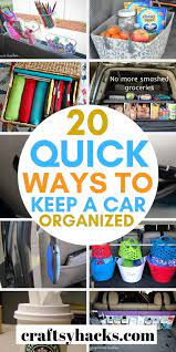 20 Lazy Car Organization Hacks Cars Organization Car Organization Diy Car Organization Hacks