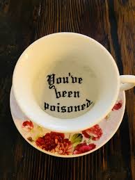 Vous Avez Ete Empoisonne Tasse A The Vulgaire De La Etsy Tea Cups Tea Cup