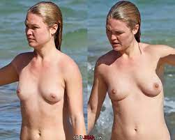 Julia Stiles Topless Out On A Nude Beach