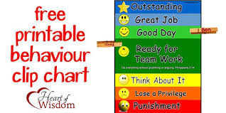 Free Printable Behaviour_chart Behavior Clip Charts Free