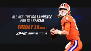 Mcshay breaks down the throwing session. All Acc Trevor Lawrence Pro Day Special To Air Friday On Acc Network And Simulcast On Espn2 Espn Press Room U S