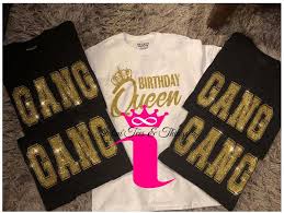 Crew Birthday Squad Shirts For Friends Birthday Queen Gang Shirts Birthday Queen Shirt Friend Gang Etsy Birthday Shirts Womens Birthday Shirt Birthday Woman