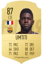 Samuel umtiti france national football team olympique lyonnais fc barcelona football player, fc barcelona, sport, jersey png. Samuel Umtiti Fifa 19 Spieler Statistik Card Preis
