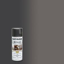 Rust Oleum Stops Rust 11 Oz Metallic Charcoal Protective Spray Paint 6 Pack 244228 The Home Depot