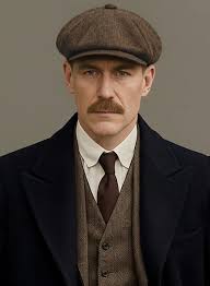 Thomas Shelby Peaky Blinders Brown Tweed Newsboy Cap by StudioSuits