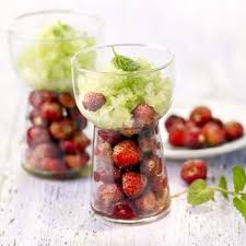 Granite A La Menthe Et Fraises Des Bois Recette Menthe Fraises Des Bois Recette Granite