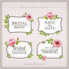Download Pack Of Four Watercolor Bridal Shower With Flowers For Free Wedding Invitation Card Template Wedding Card Templates Wedding Card Design