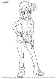 learn how to draw bulma from dragon ball z step by drawing tutorials art super artwork coloriage anna et elsa gratuitement