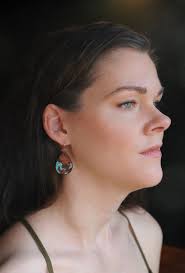 Natural Turquoise Earrings in Reclaimed California Redwood Lightweight Boho  Statement