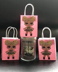 Lol Doll Birthday Bags Queen Bee Birthday Party Favor Loot Treat Pink Bags Queen Bee Afro Puff Dol Bee Birthday Party Suprise Birthday Lol Doll Party