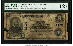 Our difference is our people and our people are our promise. Holbrook Az 5 1902 Plain Back Fr 609 The First National Bank Lot 23559 Heritage Auctions