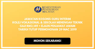 Karya masareka studio production dan pejabat pendidikan daerah semporna krew cg ahmad olman cg ismail hasan cg jurinah abb samad ustazah munirah cg malik. Semak Dan Pohon Jawatan Kosong Guru Interim Kv Smt 2019