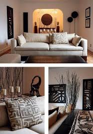 African Decor Graphic Shapes Nature Inspired Clean Lines African Living Rooms African Themed Living Room African Home Decor