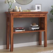 Check out our entry room table selection for the very best in unique or custom, handmade pieces from our living room furniture shops. Console Table Buy Wooden Console Tables Online In India Upto 55 Off Woodenstreet