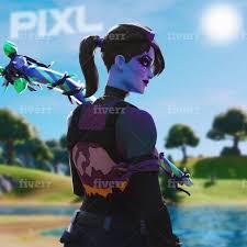 The picture on her backbling shows multiple volcanos. Create A 3d Fortnite Profile Picture Or Banner By Bibsbro234