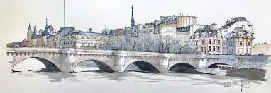 Le Pont Neuf Architecture Drawing Pont Neuf Landmarks