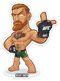 Conor mcgregor is currently bitching about leg kicks and defense and saying that poirier's charity is a scam because poirier said mcgregor didn't follow up on his promise of donating $500k so it looks. Magnets Stickers Hip Hop Poster Cartoon Character Design Connor Mcgregor