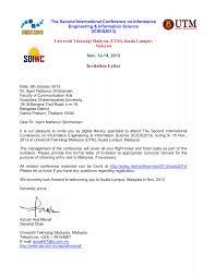 A local business letter should be from your local employer. Pdf Invitation Letter 2013