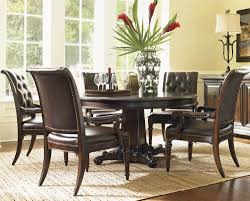 Tommy bahama home cypress point 5pc atwell dining room set in hatteras graycome home to the casual elegance of cypress point from tommy bahama home featuring gray elm veneers with sweeping cathedral patterns , a weathered driftwood finish accented with textured metal, woven rattan, stained… Tommy Bahama Home Island Traditions Six Piece Dining Set With Isleworth Table And Hasting Dining Room Table Set Round Dining Room Table Round Dining Table Sets