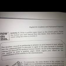 A position paper allows you to defend your stance on a specific debate topic, support your opinion using evidence, and propose solutions. Write A Position Paper Based On The Scenario Given Brainly Ph