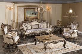 Cat putih duco kolaborasi gold. Living Room Sofa Ukir Mewah Luxury Eropa Miniuty Furniture