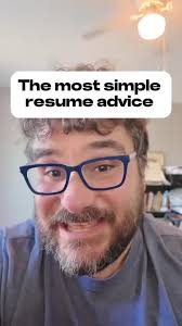 The most simple resume advice I can give, in 90 seconds, No personal…
