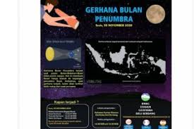 Selama gerhana bulan total, bumi melewati sedangkan, dalam gerhana penumbra, bulan melewati bagian luar bumi, bayangan. Puncak Gerhana Bulan Penumbra Terjadi 30 November 2020 Antara News