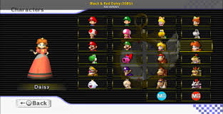 Also reappear as retro courses in these two games. Black Red Daisy Ssbu Mario Kart Wii Mods
