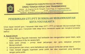 Maybe you would like to learn more about one of these? Lowongan Guru Dan Pegawai Sekolah Muhammadiyah Kota Yogyakarta