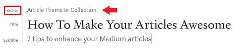 If you purchase something through. Medium Kicker Medium Article Title Formatting The By Casey Botticello Blogging Guide Medium