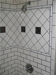 Either way looks great when we leave a job because it is new. White Grout In Corners Dark Grout Beautiful Houses Interior White Bathroom Tiles