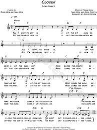 Tegan and sara closer lyrics. Tegan And Sara Closer Sheet Music Leadsheet In C Major Transposable Download Print Sku Mn0125381