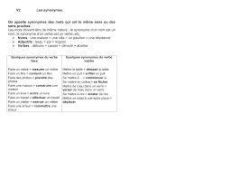 Check spelling or type a new query. V 2 Les Synonymes