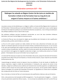 La formation du m�decin g�n�raliste. Contrat De Plan Regional De Developpement Des Formations Et De L Orientation