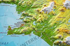 Iceland is located in the northern europe and lies between latitudes 65° 0' n, and longitudes 18° 00' w. 3d Relief Map Iceland