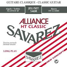 Cordes guitare classique savarez tension. Savarez Alliance Ht Classic 540r Tension Normale Cordes Guitare Classique