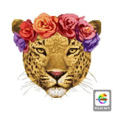 Made With Pixelartapp Pixel Art Lion Sculpture Art