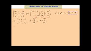 (3) unde interiorului domeniului forma normala a unui sistem de n ecuatii diferentiale liniare de ordinul intai cu n functii necunoscute este Sistem De Ecuatii Liniare Rezolvat Cu Metoda Matriciala Youtube