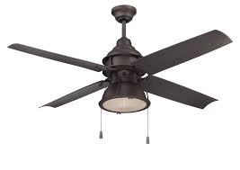 Single light fixture with metal cover. Craftmade Ceiling Fans