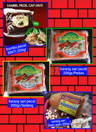 Lengkap dengan bumbu kacang, rasanya pasti enak. Bumbu Pecel Karang Sari Dan Sinti Indoberkat Nanjing Facebook